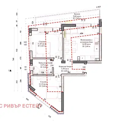 Снимка 2 — Тристаен апартамент в Русе, Широк център