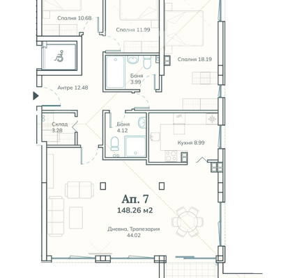 Снимка 3 — Многостаен апартамент в с. Бистрица