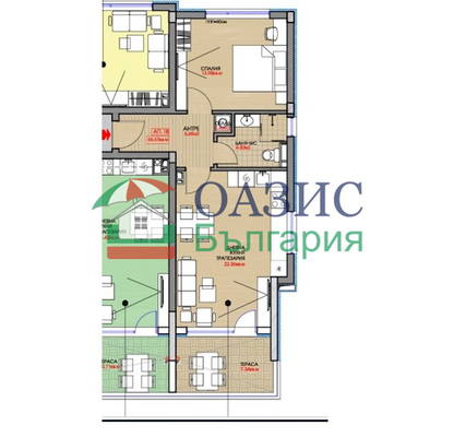 Снимка 2 — Двустаен апартамент в Бургас, с. Равда