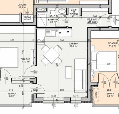 Снимка 2 — Двустаен апартамент в Бургас, с. Синеморец
