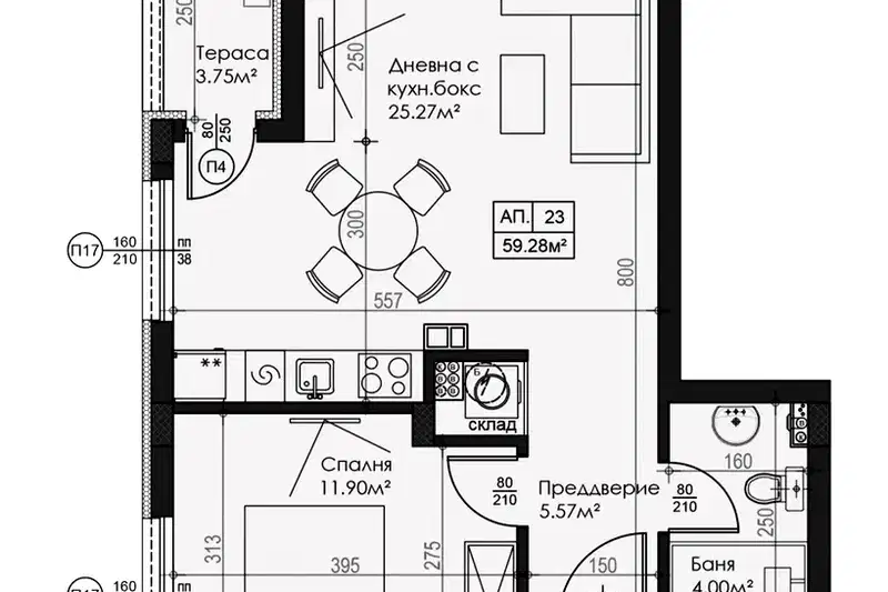 2-bedroom apartment in Oblast Blagoevgrad, Sandanski