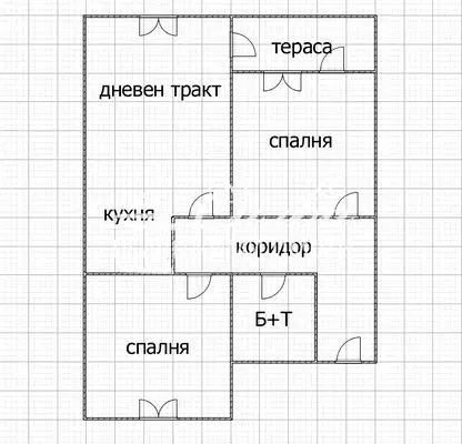 Снимка 2 — Тристаен апартамент в Шумен, Математическа гимназия