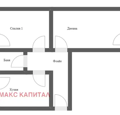 Снимка 2 — Тристаен апартамент с балкони в Банишора, София