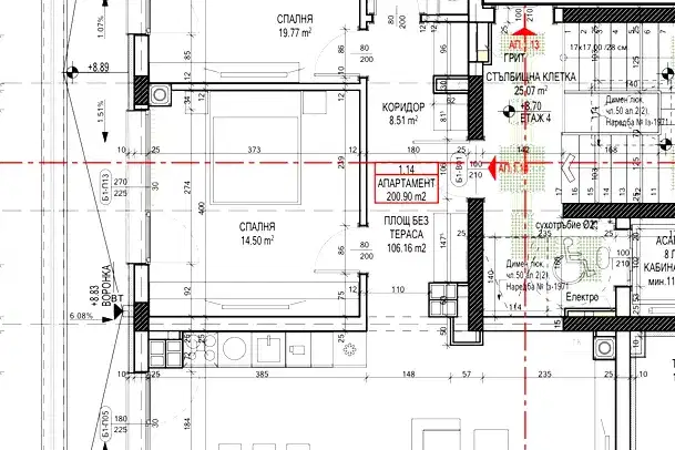 3-bedroom apartment in Sofia, Bykston