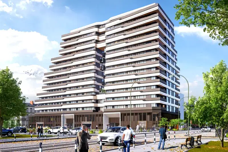 Spacious 3-room apartment in Center with panoramic terrace