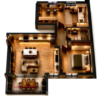 Photo 2 — 3-bedroom apartment in Sofiya, Centyr