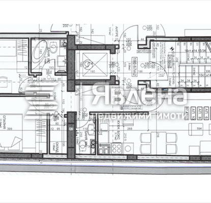 Снимка 2 — Тристаен апартамент в Център, София с функционално разпределение