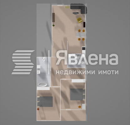 Снимка 4 — Тристаен апартамент в Център, София с функционално разпределение