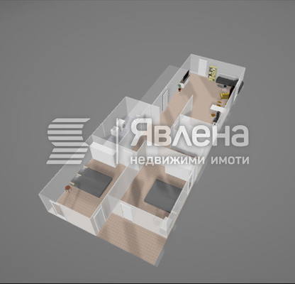 Снимка 5 — Тристаен апартамент в Център, София с функционално разпределение