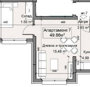 Снимка 3 — Двустаен апартамент в Драгалевци с гледка към града