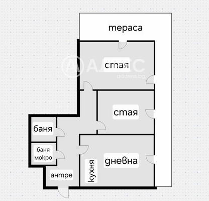 Снимка 4 — Тристаен апартамент с веранда в Драгалевци, София