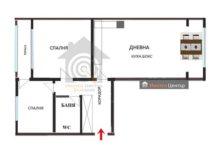 2-bedroom apartment in Sofiya, Drujba 1