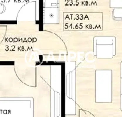 Photo 2 — 2-bedroom apartment in Sofiya, Drujba 2