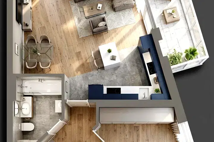 2-bedroom apartment in Sofiya, Drujba 2