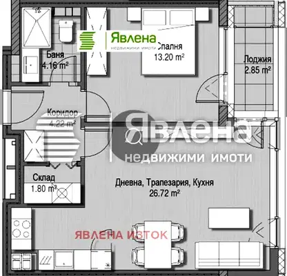 Photo 5 — Two-room apartment in Krastova vada with east aspect