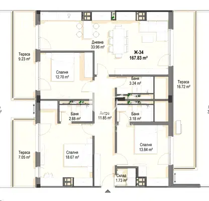 Photo 4 — 4-bedroom apartment in Sofiya, Krystova Vada