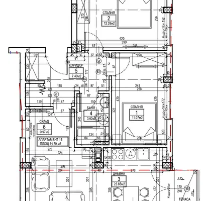 Photo 5 — Three-room apartment with balcony in Levski, Sofia