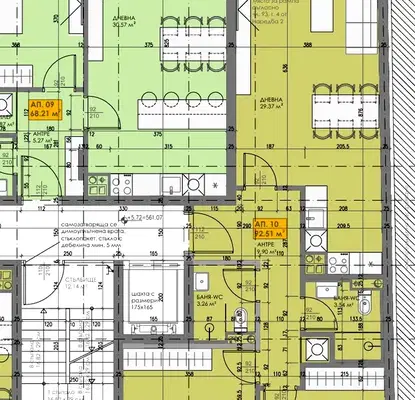 Снимка 3 — Тристаен апартамент в Люлин 10 с тераса и паркомясто