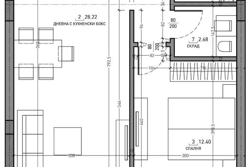 2-bedroom apartment in Sofiya, Malinova Dolina