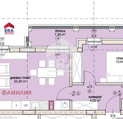 Снимка 2 — Двустаен апартамент с тераса в Малинова долина, София