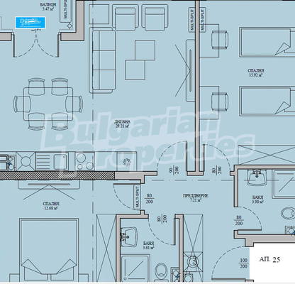 Снимка 5 — Тристаен апартамент в Малинова долина с модерно строителство