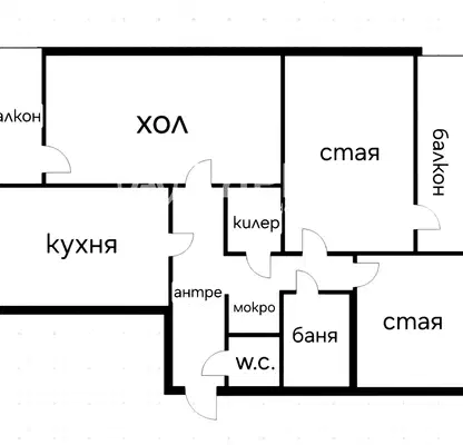 Снимка 4 — Тристаен апартамент с две тераси в Медицинска академия, София