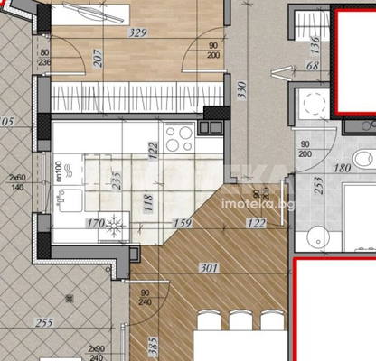 Photo 3 — 3-bedroom apartment in Sofiya, Mladost 1