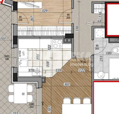 Photo 3 — 3-bedroom apartment in Sofiya, Mladost 1