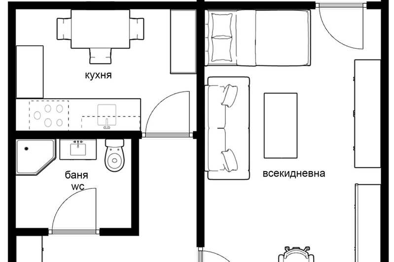 Едностаен апартамент в Младост 4 с тераса и югозападно изложение