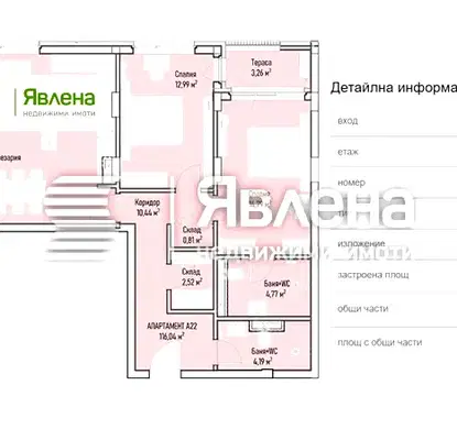 Снимка 2 — Просторен 3-стаен апартамент в Младост 4 с две тераси