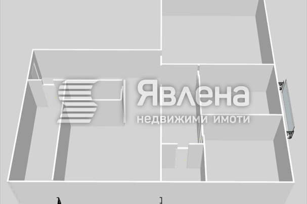 Three-room apartment with two terraces in Obelya 1, Sofia
