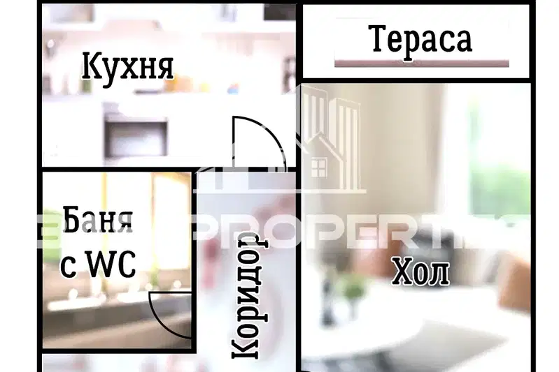 1-bedroom apartment in Sofiya, Obelya 2