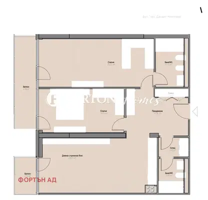 Photo 2 — 3-bedroom apartment in Sofiya, Oborishte