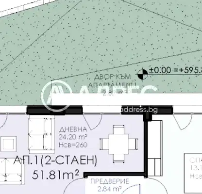 Снимка 4 — Двустаен апартамент с двор в Овча купел 1, София