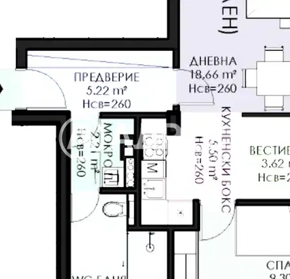 Снимка 4 — Двустаен апартамент с тераса в Овча купел 1, София
