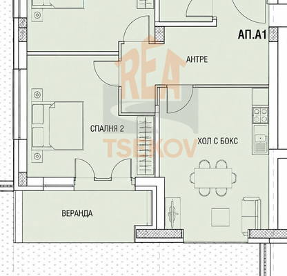 Снимка 4 — Просторен 2-стаен апартамент с двор в Овча купел, София