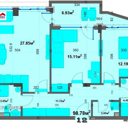 Снимка 5 — Тристаен апартамент с тераса в Овча купел, София