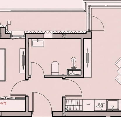 Снимка 2 — Двустаен апартамент с тераса в Разсадника, София