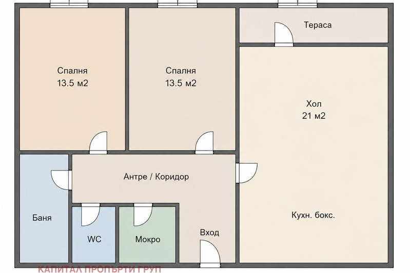 3-bedroom apartment in Sofiya, Strelbishte