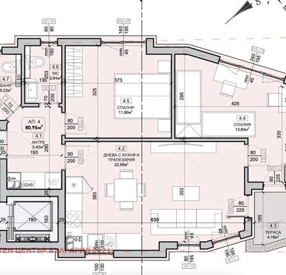 Снимка 4 — Тристаен апартамент в Студентски град с паркинг и асансьор