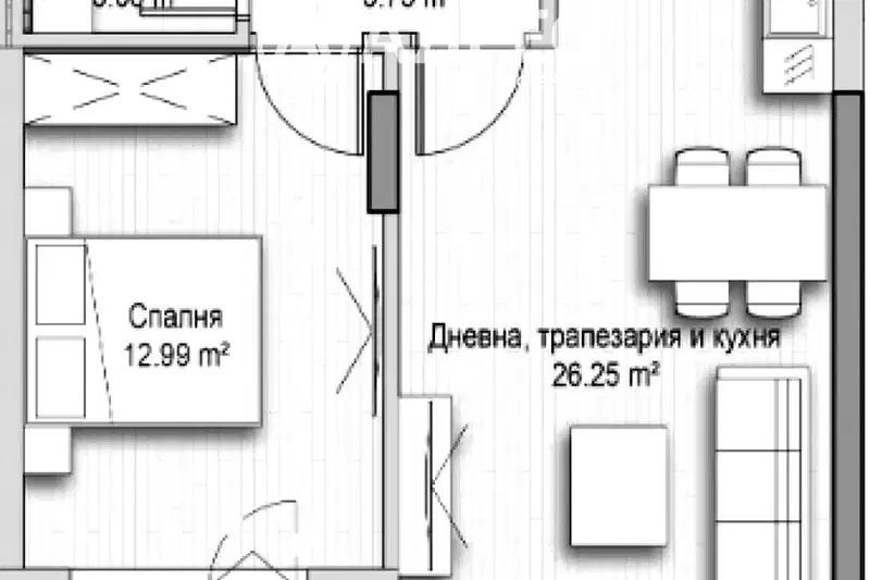 2-bedroom apartment in Sofia, Vitosha