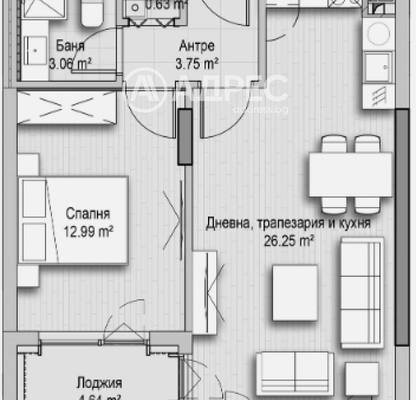 Снимка 4 — Двустаен апартамент с тераса в София, Витоша