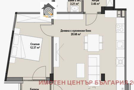 Двустаен апартамент с балкон в кв. Витоша, София