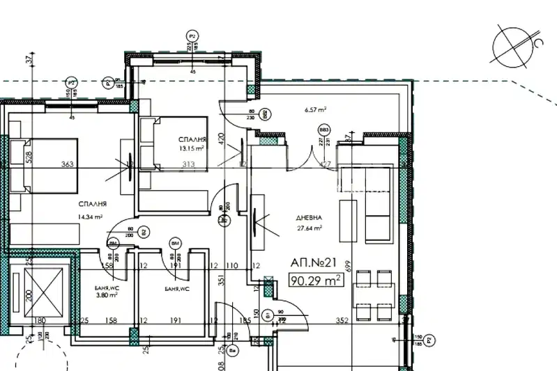 3-bedroom apartment in Sofiya, Vitosha