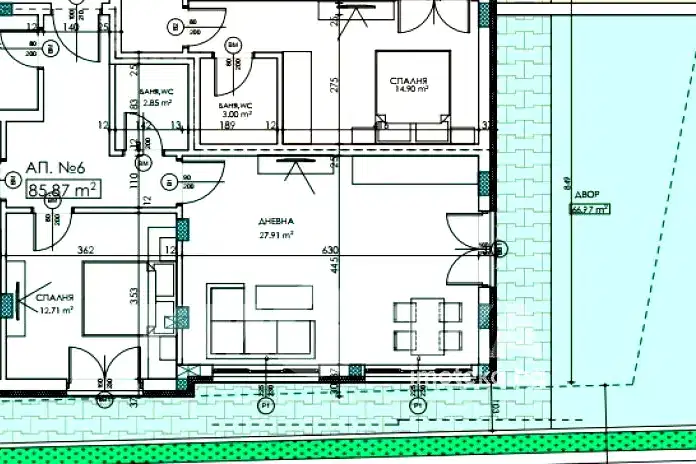 3-bedroom apartment in Sofiya, Vitosha