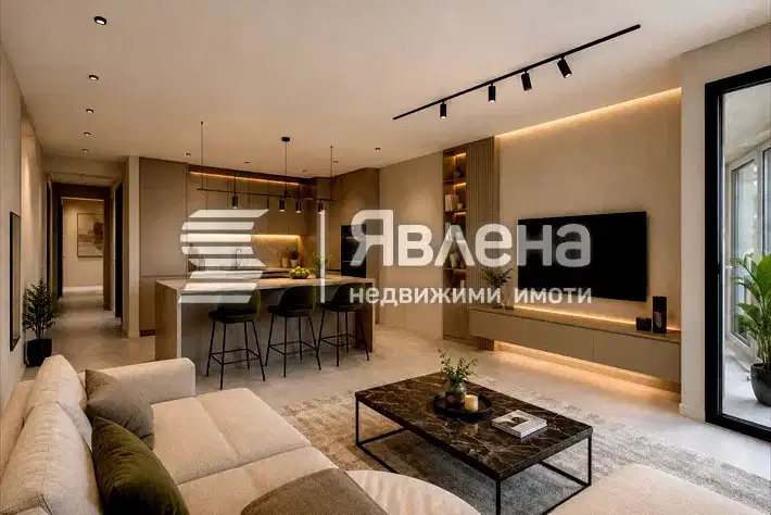Spacious 3-room apartment in Vitosha district with mountain view