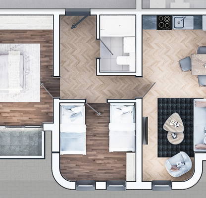Photo 2 — 3-bedroom apartment in Sofiya, Zona B-19