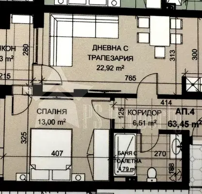 Снимка 3 — Двустаен апартамент в Стара Загора, Аязмото