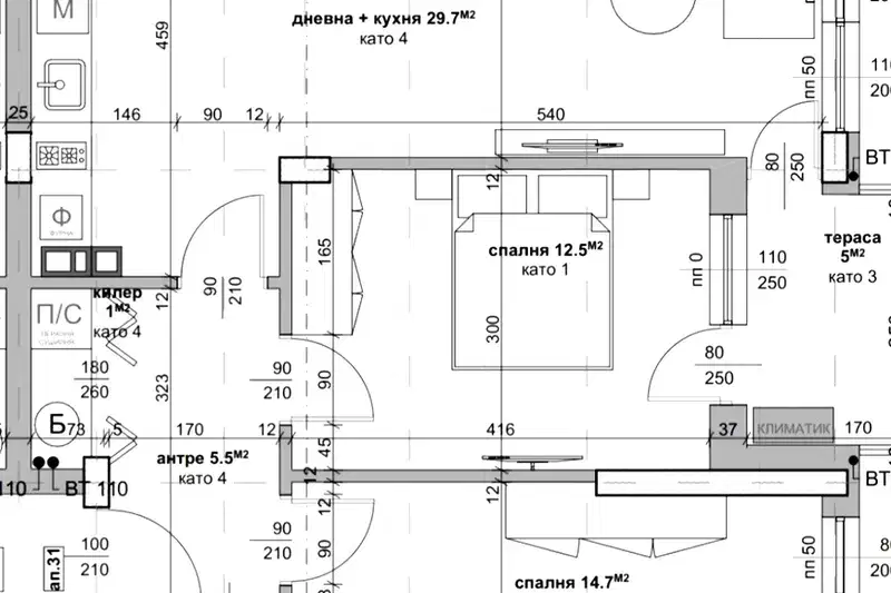 3-bedroom apartment in Stara Zagora, Jeleznik - Iztok
