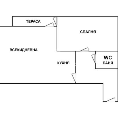 Снимка 4 — Двустаен апартамент в Бриз, Варна с тераса и асансьор